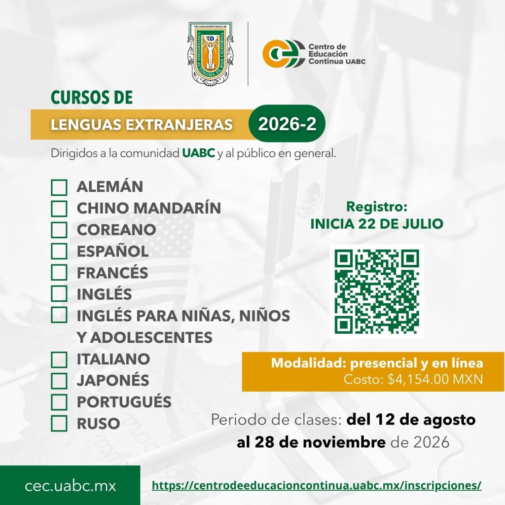 Cursos de Lenguas Extranjeras 2026-2